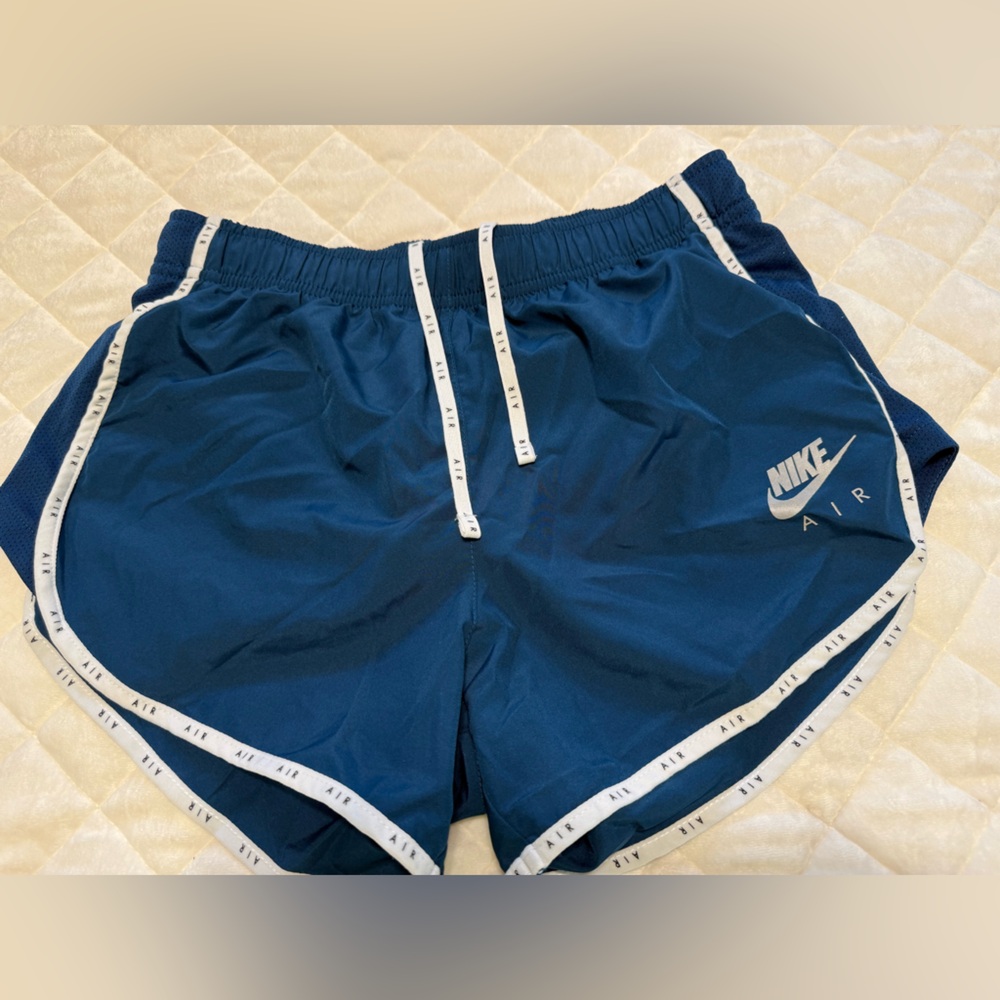 Nike Blue Athletic Shorts with Elastic Waistband